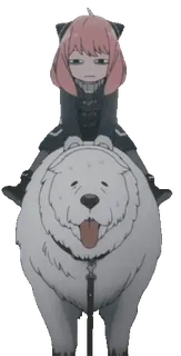 😐 Anya Forger Spy x Family Anime, Spy x Family, Anya Forger, Loid Forger, Yor Forger, Chó telegram sticker