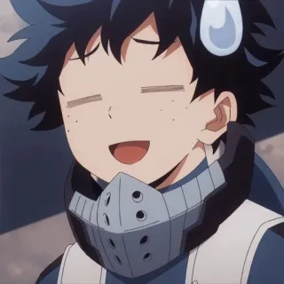 😅 Izuku Midoriya My Hero Academia anime, my hero academia, izuku midoriya, deku, character, smile telegram sticker