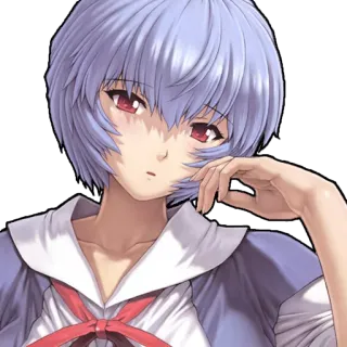 😯 Rei Ayanami Neon Genesis Evangelion Anime, Rei Ayanami, Evangelion, Manga, Waifu, Fille Anime telegram sticker