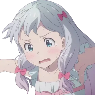 ✨ anime, girl, sweat, cute, cartoon, character telegram sticker