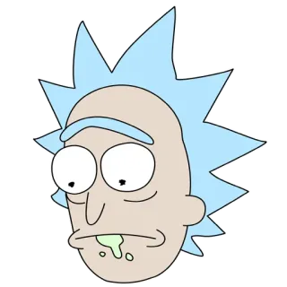 😞 Rick Sanchez Rick and Morty Rick y Morty, Dibujos animados, Rick Sanchez, Sticker telegram sticker