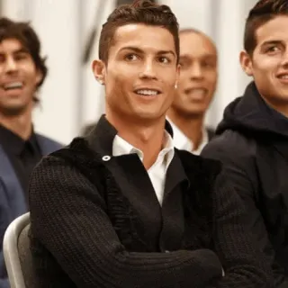 🖤 Cristiano Ronaldo 足球, 足球, 运动员, 名人, 罗纳尔多 telegram sticker