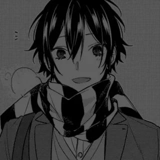 🪡 anime, manga, tersenyum, potret, kartun telegram sticker