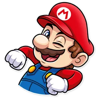 😉 Mario Mario, Super Mario, Nintendo, Video game, Personagem telegram sticker