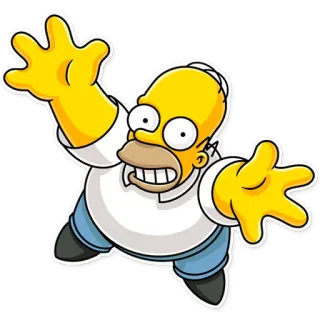 🤗 Homer Simpson The Simpsons Dessin animé, Personnage, Drôle, Animation, Homer Simpson, Simpsons telegram sticker