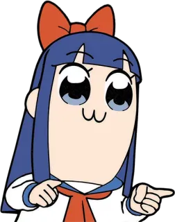 🤚 Popuko Pop Team Epic Pop Team Epic, Popuko, Anime, Manga, Cartoon, Lustig, Zeigen telegram sticker