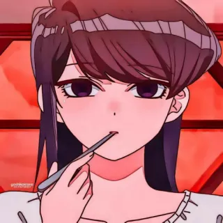 ⛓ Komi Shouko Komi Can't Communicate Anime, Chica, Komi Can't Communicate, Komi Shouko, Linda, Estudiante telegram sticker
