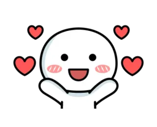 🌈 cartoon, love, hearts, cute, emoji whatsapp sticker