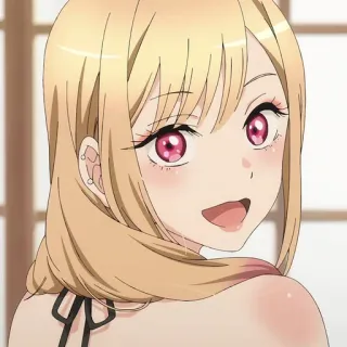 🥺 Marin Kitagawa My Dress-Up Darling Anime, Garota, Loira, Fofa, Marin Kitagawa, My Dress-Up Darling telegram sticker