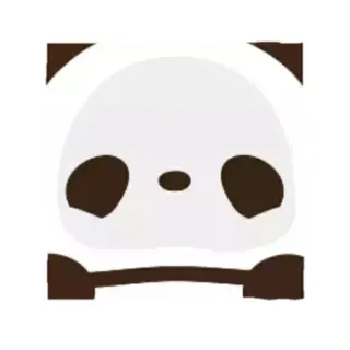 ♥️ 熊猫, 动物, 贴纸, 可爱, 简单, 熊 telegram sticker