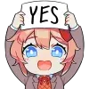 Doki Doki Literature Club @TgEmodziBot telegram emojis 👍