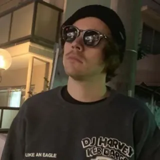 😎 DJ Harvey LIKE AN EAGLE
DJ HARVEY
KEB DARGO DJ, music, eagle, portrait, man, glasses, streetwear telegram sticker