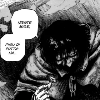 ⚔ NIENTE MALE,
FIGLI DI PUTTANA... italiano, manga, groserías, insultos telegram sticker