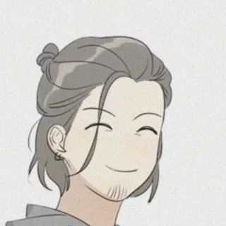 🎞 dibujo animado, personaje, hombre, sonrisa, retrato, ilustración, animación telegram sticker