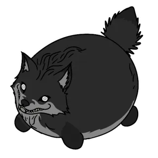 ⚽️ wolf, animal, dog, cartoon, monster telegram sticker