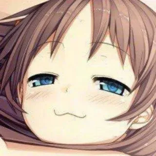 💖 Аниме, Мультфильм, Девушка, Милая, Улыбается, Кошачьи ушки telegram sticker