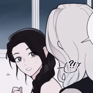 🎐 vrouw, vrouwelijk, cartoon, anime whatsapp sticker