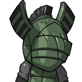 😶 helmet, armor, knight, character, illustration telegram sticker