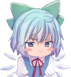 😤 Аниме, Милый, Чиби, Девочка, Каваий telegram sticker
