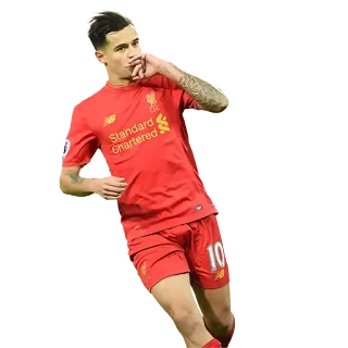 💋 Philippe Coutinho calcio, atleta, calcio, giocatore, sport, celebrazione whatsapp sticker