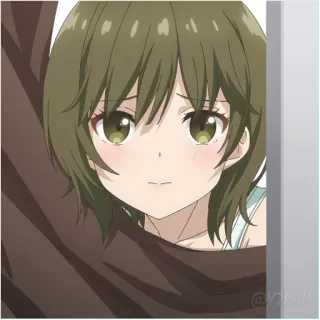 😳 Anime, Garota, Fofa, Desenho animado, Retrato whatsapp sticker