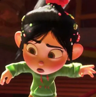🍓 Vanellope von Schweetz Wreck-It Ralph dibujos animados, Disney, animado, personaje, Vanellope, Ralph el Demoledor telegram sticker