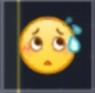 😰 Emoji, Gugup, Keringat, Wajah, Ekspresi telegram sticker