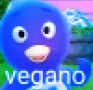🥦 vegano vegano, comida, saudável, meme telegram sticker