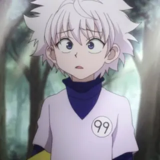 🇯🇵 Killua Zoldyck Hunter x Hunter 99 anime, killua, hunter x hunter, character, cartoon telegram sticker