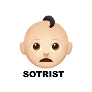 👶 SOTRIST 아기 이모지, Sotrist, 이모지 telegram sticker