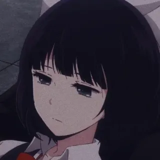 🖤 Anime, Fille, Manga, Mignon, Triste telegram sticker
