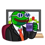 ☕️ Pepe the Frog GM Meme, Pepe, Ếch, Thị trường chứng khoán, Tài chính, Chào buổi sáng whatsapp sticker
