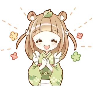🌟 Anime, Kawaii, Lindo, Dibujo animado, Adhesivo, Ilustración telegram sticker