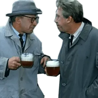 🍻 мужчины, выпивка, пиво, люди, пальто telegram sticker