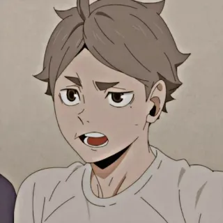 😠 Sugawara Koushi Haikyuu!! anime, haikyuu, sugawara, koushi, manga, volleyball telegram sticker