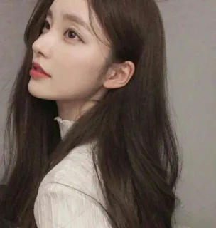 🫐 woman, portrait, beauty, girl, asian, face, profile telegram sticker