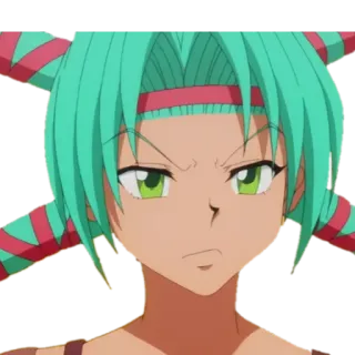 😕 anime, character, portrait telegram sticker