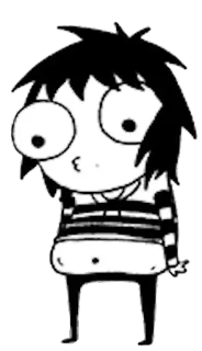 😟 Cartoon, Drôle, Illustration, Personnage, Mignon telegram sticker