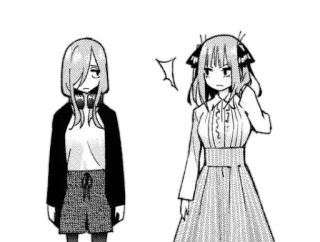 😒 Anime, Manga, Karakter, Gadis, Ilustrasi, Hitam putih whatsapp sticker