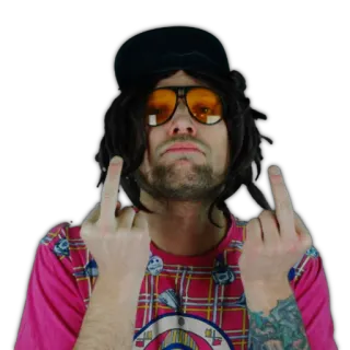 🖕 dito medio, offensivo, maleducato, gesto, persona, uomo telegram sticker
