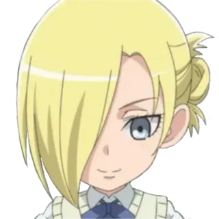 🙂 Annie Leonhart Attack on Titan Anime, Attack on Titan, Annie Leonhart, Weibliche Figur, Blonde Haare, Ernst, Cartoon whatsapp sticker