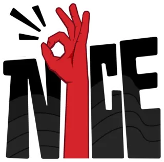 👌 NICE Mème, Signe OK, Internet, Geste de la main telegram sticker