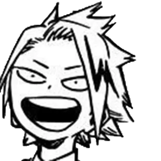🤪 Denki Kaminari My Hero Academia Denki Kaminari, My Hero Academia, anime, manga, electricity, superhero telegram sticker