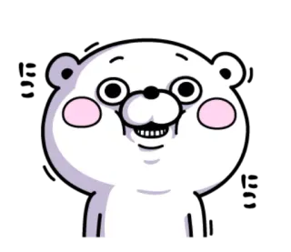 ☺️ dibujos animados, oso, tenebroso, gracioso, raro telegram sticker