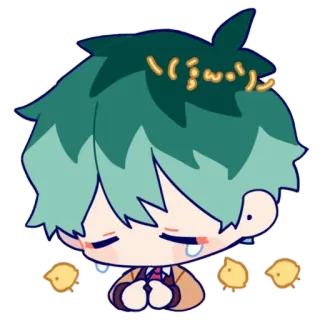 😭 Izuku Midoriya My Hero Academia Anime, Manga, Deku, Imut, Sedih, Air mata telegram sticker