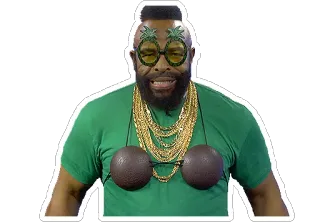 👙 Mr. T Mr. T, 80er, TV, Schauspieler, Ananas telegram sticker
