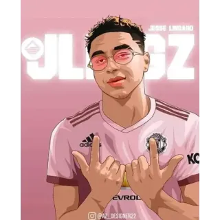 🥂 Jesse Lingard calcio, sport, atleta, Jesse Lingard, football telegram sticker