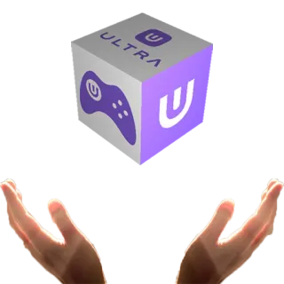 🙏 ULTRA ultra, spiel, controller, würfel, lila telegram sticker