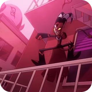 😈 Blitzø Helluva Boss Cartoon, Animiert, Dämon, Kobold, Helluva Boss, Blitzo telegram sticker