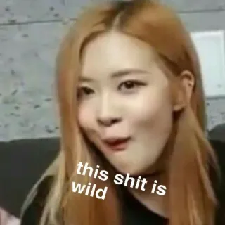 😏 this shit is wild Meme, Lustig, Ausdruck, Sarkastisch, Wild telegram sticker